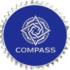 Embossed Seal by the Roll - Circle - Pinked Edge - 1 7/16 inches