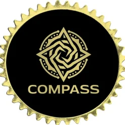 Embossed Seal by the Roll - Circle - Pinked Edge - 1 7/16 inches