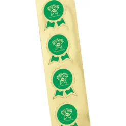 Embossed Seal by the Roll - Ribbon with Scallop Edge - 1 5/16 inches x 1 9/16 inches