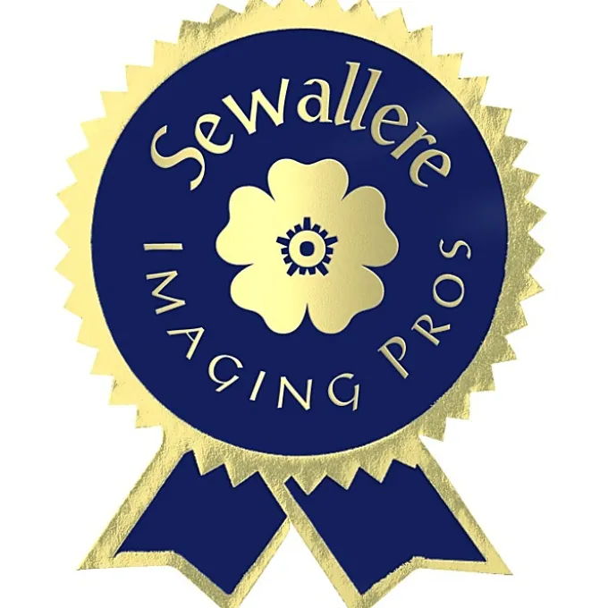 Embossed Seal by the Roll - Ribbon with Pinked Edges - 2 inches x 2 1/2 inches