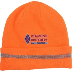 Enhanced Visibility Beanie with Reflective Stripe