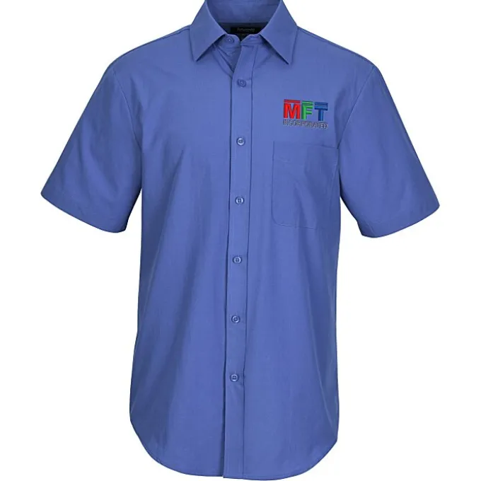 Essential Broadcloth Short Sleeve Shirt - Men's