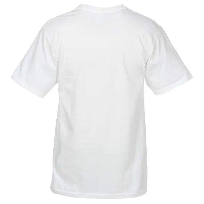 Essential Ring Spun Cotton T-Shirt - Men's - White - Embroidered