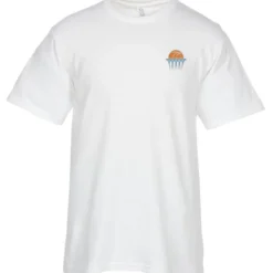 Essential Ring Spun Cotton T-Shirt - Men's - White - Embroidered