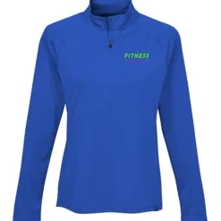 Evans Textured Double Knit 1/2-Zip Pullover - Ladies'