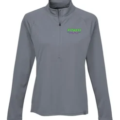 Evans Textured Double Knit 1/2-Zip Pullover - Ladies'