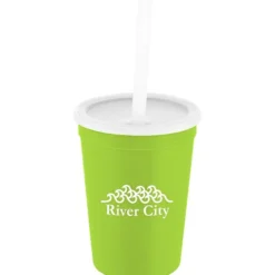 Event Stadium Cup with Lid & Straw - 12 oz
