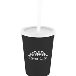 Event Stadium Cup with Lid & Straw - 12 oz