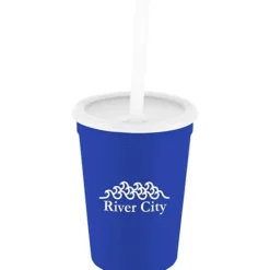 Event Stadium Cup with Lid & Straw - 12 oz