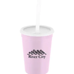 Event Stadium Cup with Lid & Straw - 12 oz