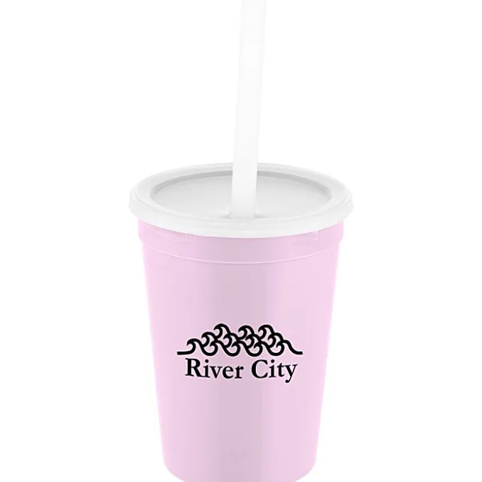 Event Stadium Cup with Lid & Straw - 12 oz