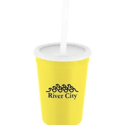 Event Stadium Cup with Lid & Straw - 12 oz