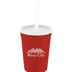 Event Stadium Cup with Lid & Straw - 12 oz