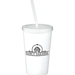 Event Stadium Cup with Lid & Straw - 20 oz
