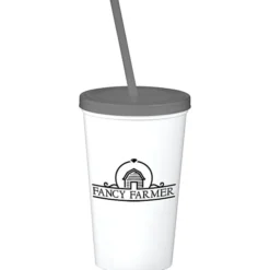 Event Stadium Cup with Lid & Straw - 20 oz