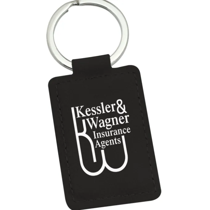 Executive Leatherette Keychain