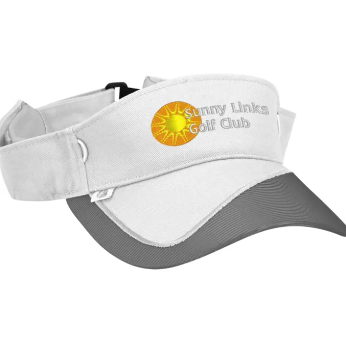 Fairway Wicking Golf Visor with Tee Holder