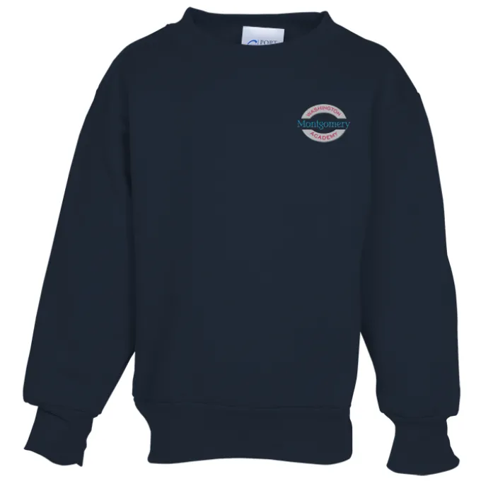 Fashion Crewneck Sweatshirt – Youth – Embroidered