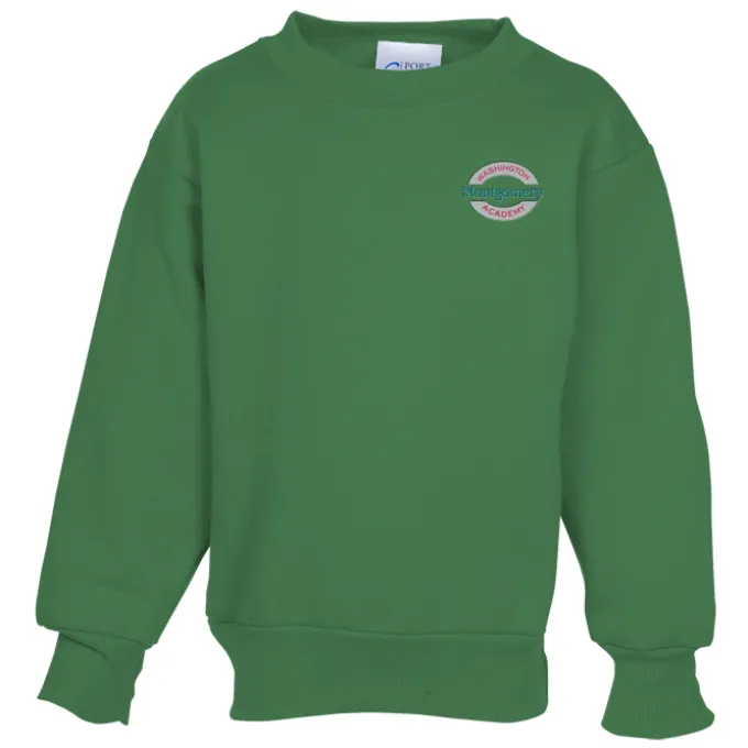 Fashion Crewneck Sweatshirt – Youth – Embroidered