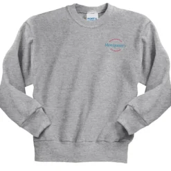 Fashion Crewneck Sweatshirt – Youth – Embroidered