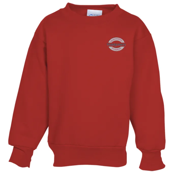 Fashion Crewneck Sweatshirt – Youth – Embroidered