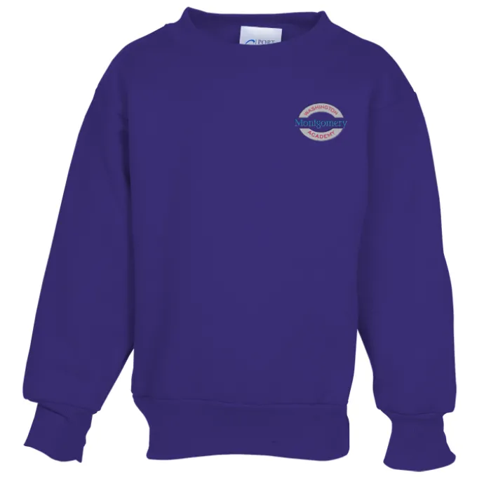 Fashion Crewneck Sweatshirt – Youth – Embroidered