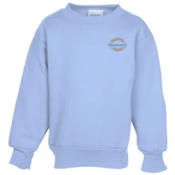 Fashion Crewneck Sweatshirt – Youth – Embroidered