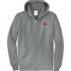 Fashion Full-Zip Hooded Sweatshirt - Men's - Embroidered