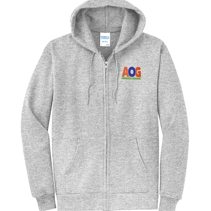 Fashion Full-Zip Hooded Sweatshirt - Men's - Embroidered