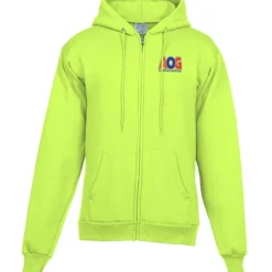 Fashion Full-Zip Hooded Sweatshirt - Men's - Embroidered