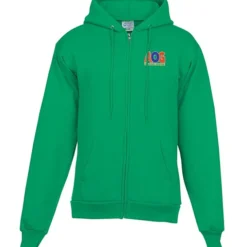 Fashion Full-Zip Hooded Sweatshirt - Men's - Embroidered