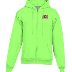 Fashion Full-Zip Hooded Sweatshirt - Men's - Embroidered