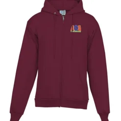 Fashion Full-Zip Hooded Sweatshirt - Men's - Embroidered