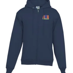 Fashion Full-Zip Hooded Sweatshirt - Men's - Embroidered