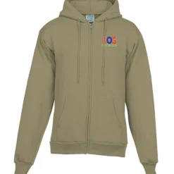 Fashion Full-Zip Hooded Sweatshirt - Men's - Embroidered