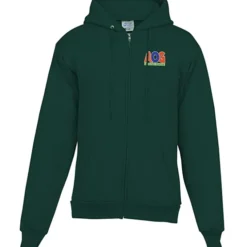 Fashion Full-Zip Hooded Sweatshirt - Men's - Embroidered