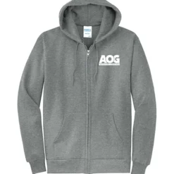 Fashion Full-Zip Hooded Sweatshirt - Men's - Screen