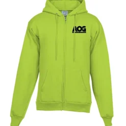 Fashion Full-Zip Hooded Sweatshirt - Men's - Screen
