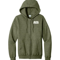 Fashion Full-Zip Hooded Sweatshirt - Men's - Screen