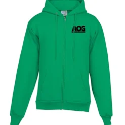 Fashion Full-Zip Hooded Sweatshirt - Men's - Screen