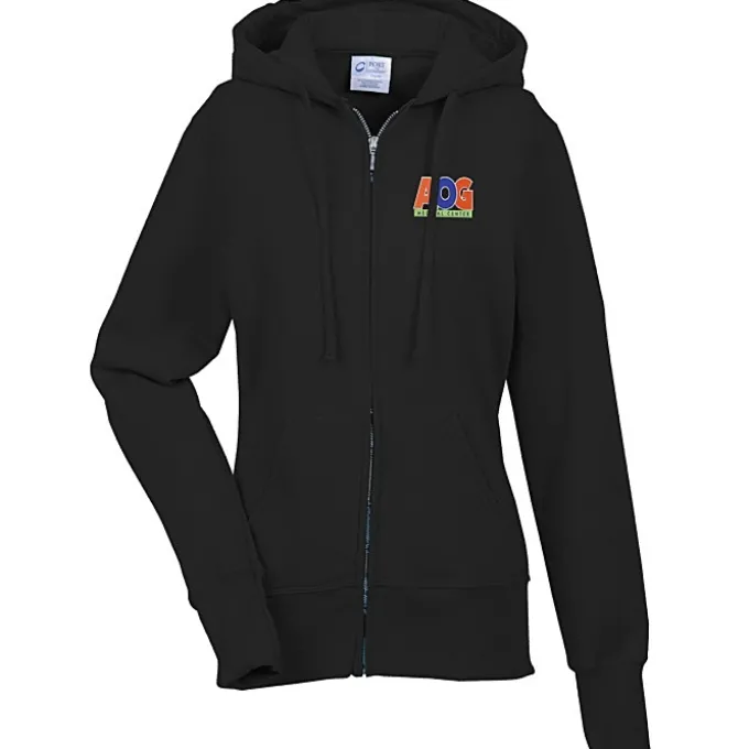Fashion Full-Zip Hooded Sweatshirt - Ladies' - Embroidered