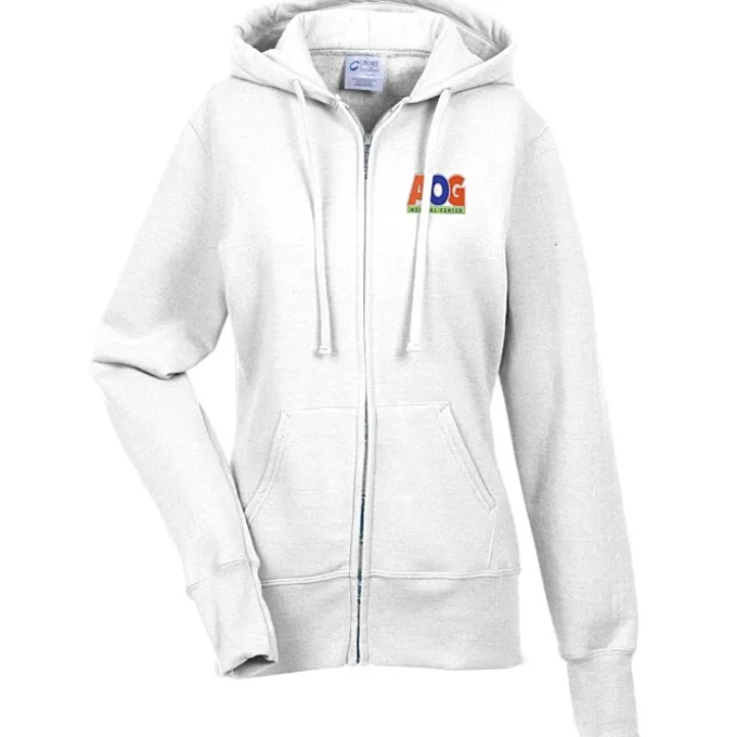 Fashion Full-Zip Hooded Sweatshirt - Ladies' - Embroidered