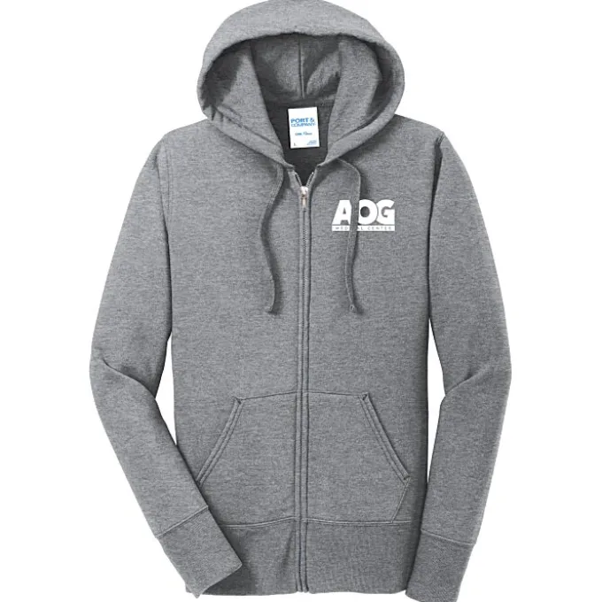 Fashion Full-Zip Hooded Sweatshirt - Ladies' - Screen
