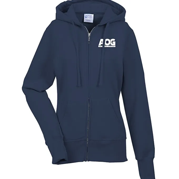 Fashion Full-Zip Hooded Sweatshirt - Ladies' - Screen