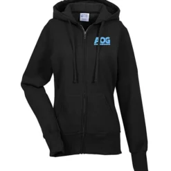 Fashion Full-Zip Hooded Sweatshirt - Ladies' - Screen