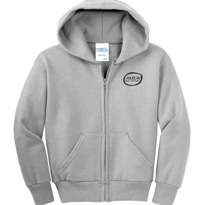 Fashion Full-Zip Hooded Sweatshirt – Youth – Screen