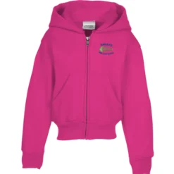 Fashion Full-Zip Hooded Sweatshirt – Youth – Embroidered