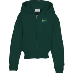 Fashion Full-Zip Hooded Sweatshirt – Youth – Embroidered