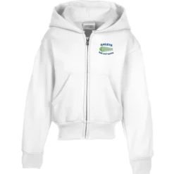 Fashion Full-Zip Hooded Sweatshirt – Youth – Embroidered