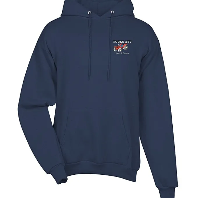 Fashion Pullover Hooded Sweatshirt - Men's - Embroidered